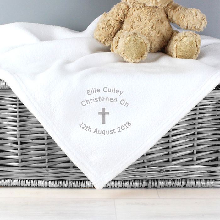 Christening Cross Blanket