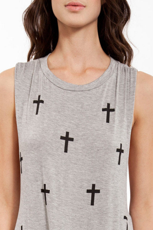 CROSS SLEEVELESS TOP - product image