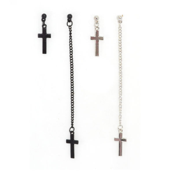 Cross And Chain Earrings Rings Tings Online Fashion Cross And Chain Earrings Product Image