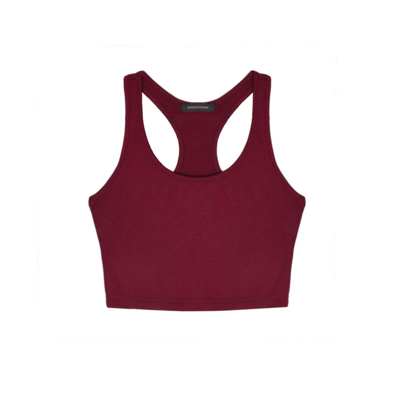 CROP PLAIN VEST - product image