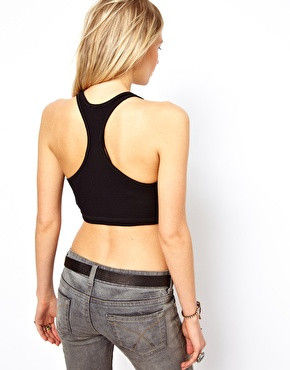 CROP PLAIN VEST - product image