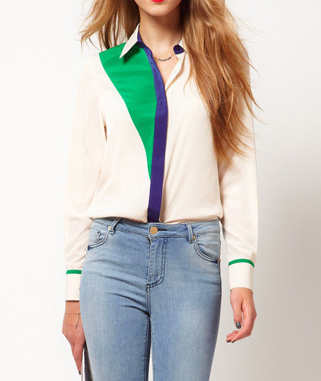 COLOUR PLACKET SHIRT WHITE - product image