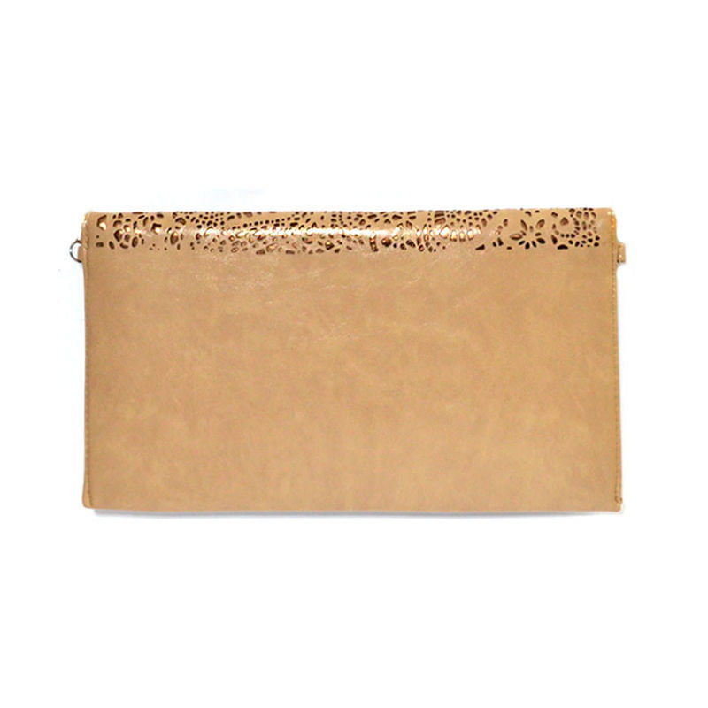 HOLLOW FLORAL PATTERN ENVELOPE SHOULDER BAG - product image