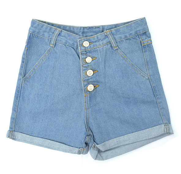 HIGH WAISTED DENIM SHORTS - product image