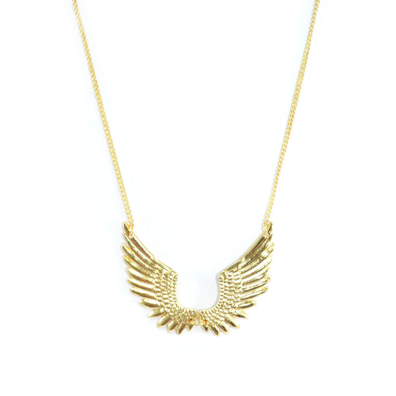 GOLD TONE WING SPAN NECKLACE - product image