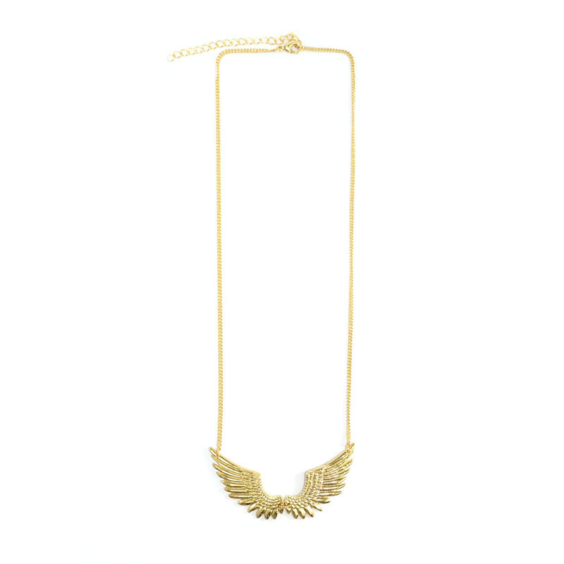 GOLD TONE WING SPAN NECKLACE - product image