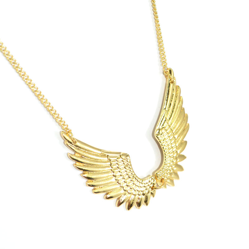 GOLD TONE WING SPAN NECKLACE - product image
