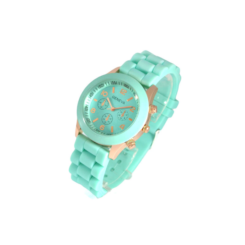 GOLD TONE EDGE COLOUR PLASTIC WATCH - product image