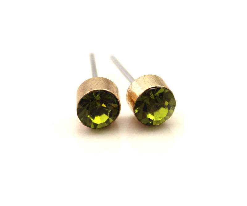 GOLD FLOWER WITH CRYSTAL PACK EAR STUD - product image