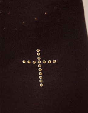 GOLD CROSS LEGGINGS - product image