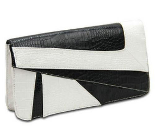 GEO PRINT CLUTCH BAG - product image