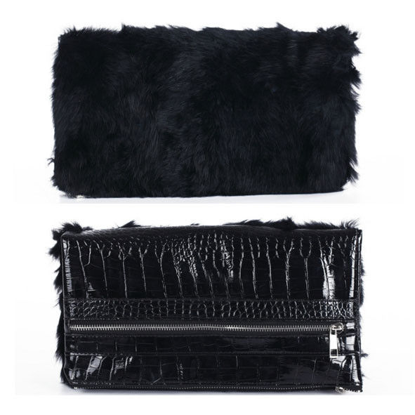 FUR FOLD CLUTCH BAG - product image