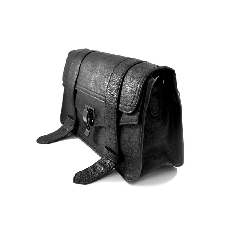 DOUBLE STRAP PU LEATHER SHOULDER BAG - product image