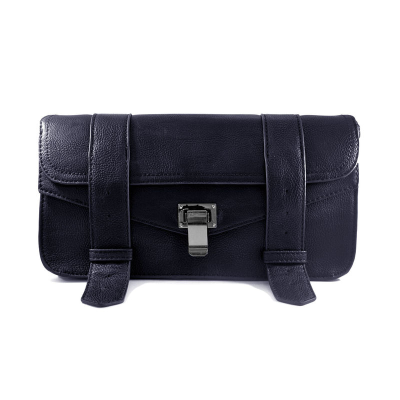 DOUBLE STRAP PU LEATHER SHOULDER BAG - product image