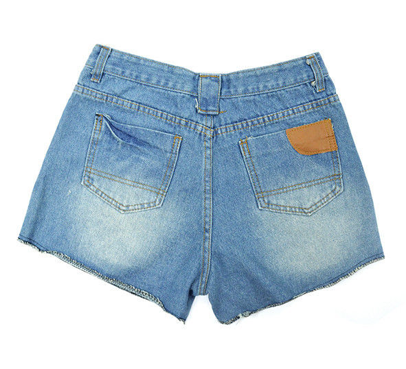DISTRESSED WORKER DENIM SHORTS - product image