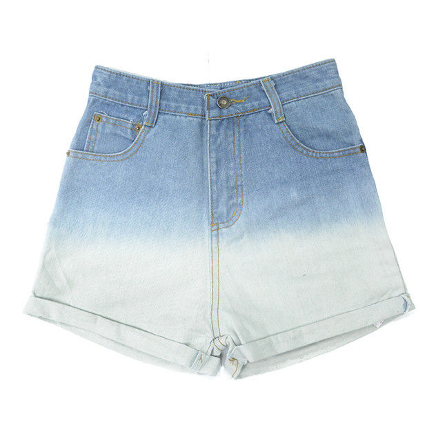 DIP DYE DENIM SHORTS - product image
