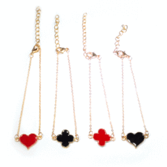 DECK,BRACELET,GOLD HEART BRACELET, HEART BRACELET, CARD DECK BRACELET, PENDANT CHARM BRACELET