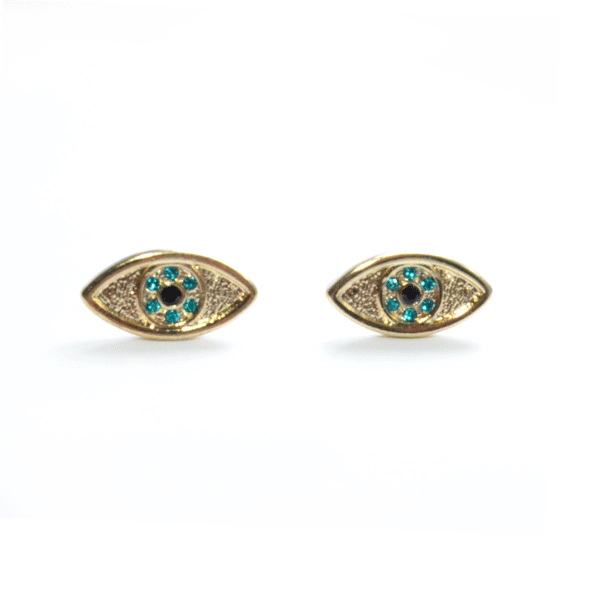 CRYSTAL EYE EARRINGS - product image
