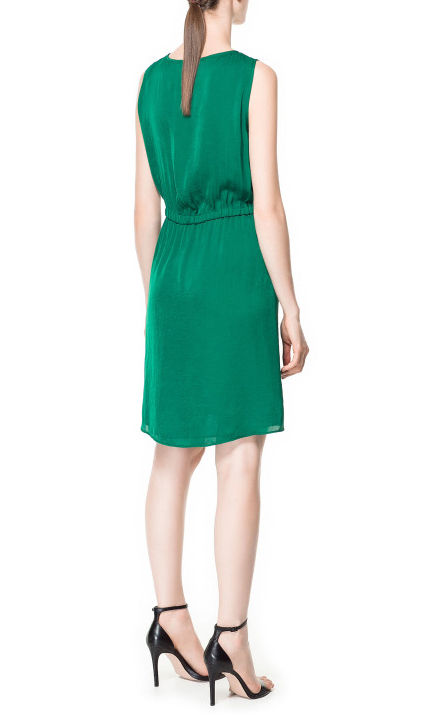 PLEATED FRONT DRESS - product image