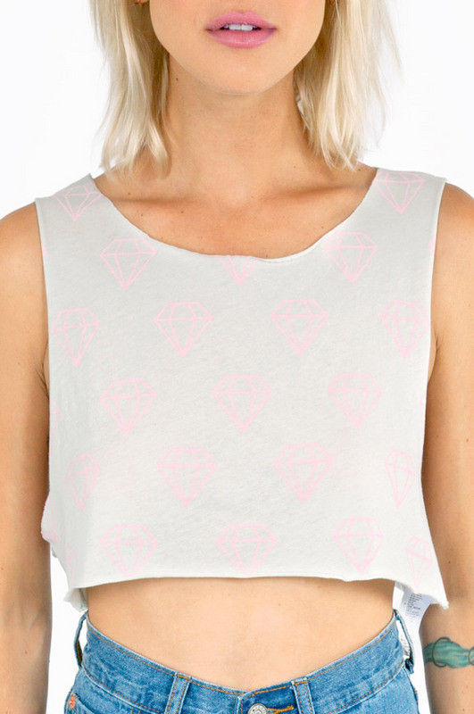 PASTEL DIAMOND CROP TOP - product image