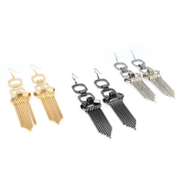 METAL STYLE DROP EARRINGS - product image