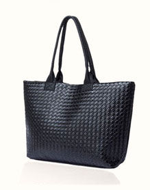 WEAVED PU LEATHER SHOULDER BAG - product image