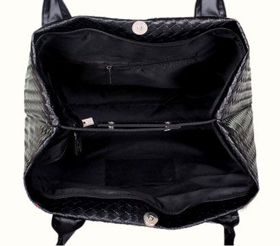 WEAVED PU LEATHER SHOULDER BAG - product image