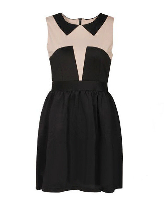 TWO TONE SHAPE DRESS - product image