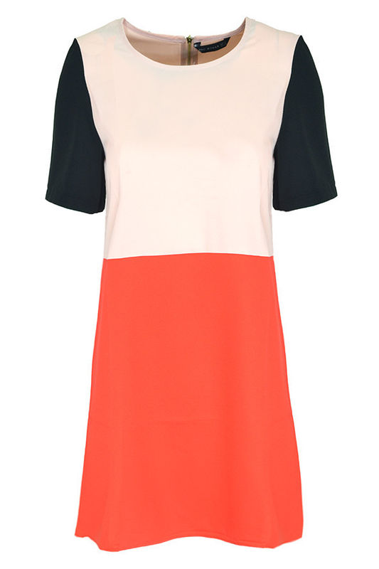 THREE TONE SHIFT DRESS - product image