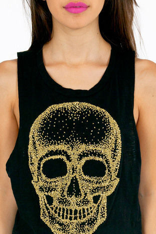 TEXTURED SKULL TOP - product image