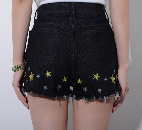 STARRY DENIM SHORTS - product image