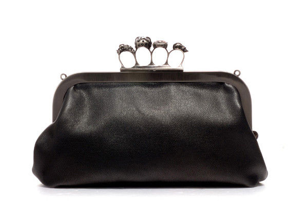 SKULL WITH CRYSTAL CLUTCH BAG - product image