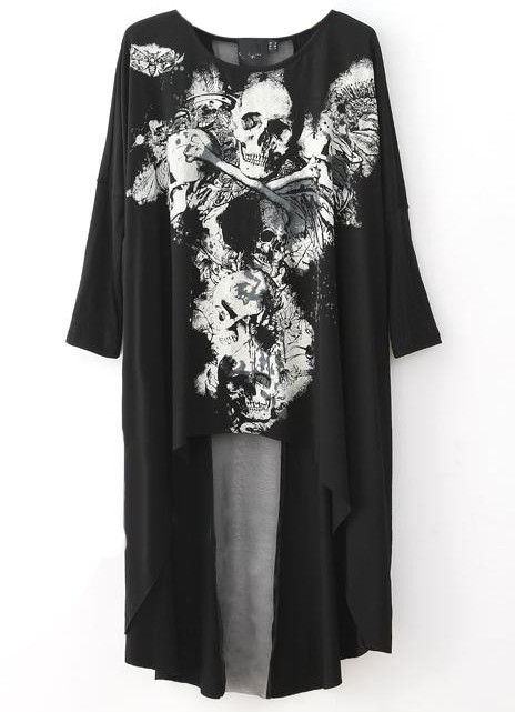 SKULL AND MESH TOP - product image