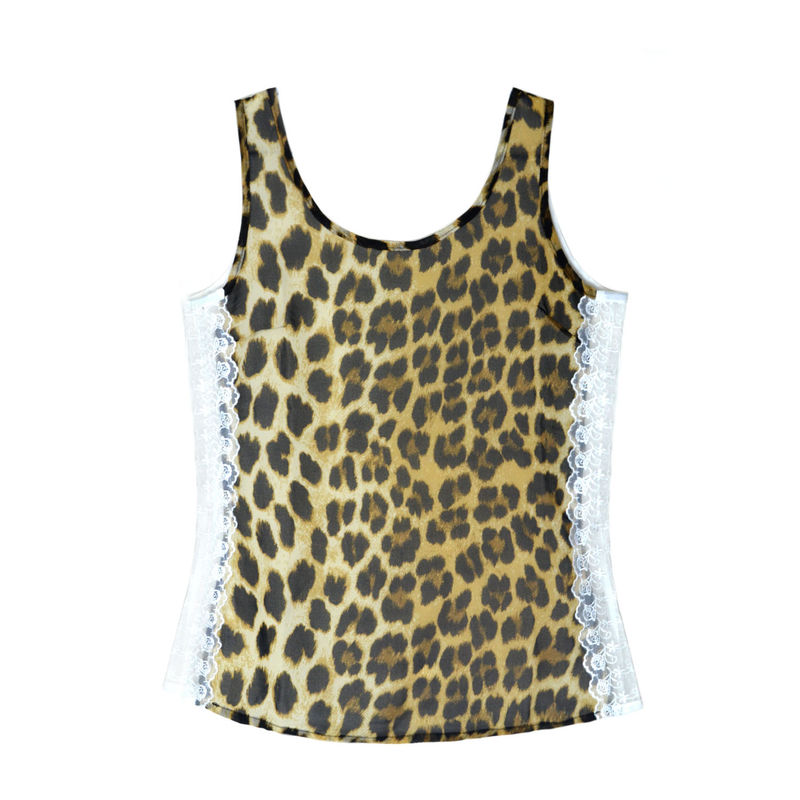 LEOPARD PRINT SLEEVELESS VEST - product image
