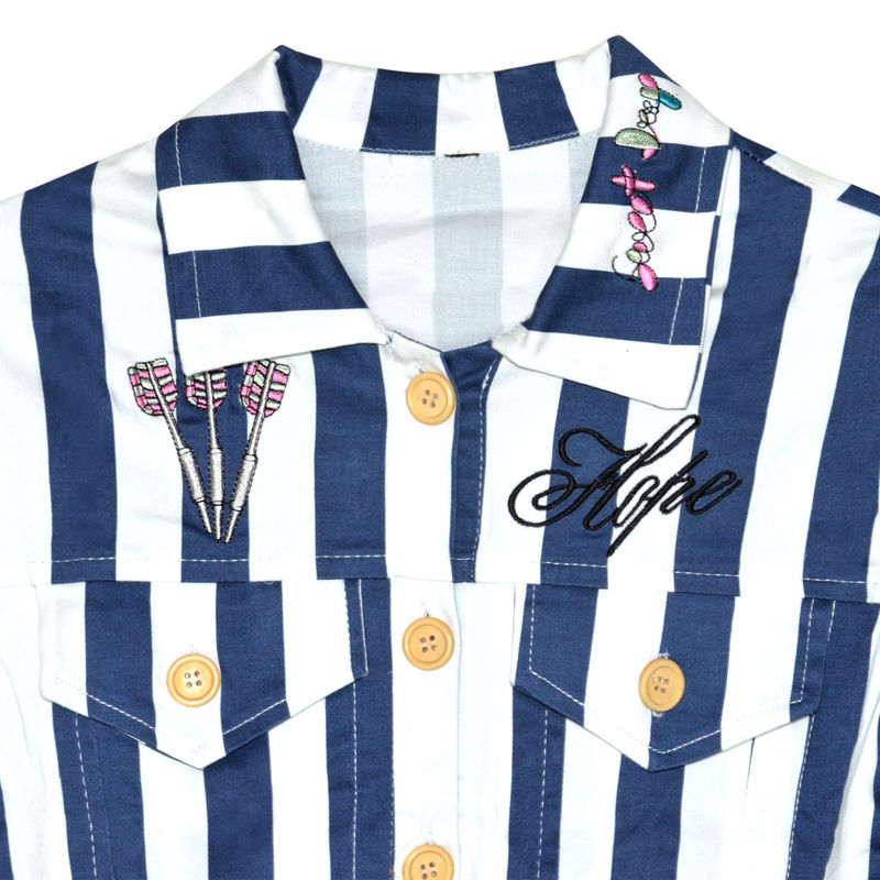 STRIPES PATTERN DARTS PRINTS SHIRT - product image