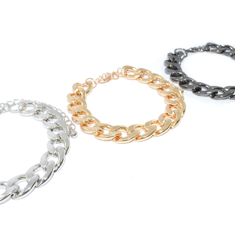 METALLIC CHUNKY CHAIN BRACELET - product image