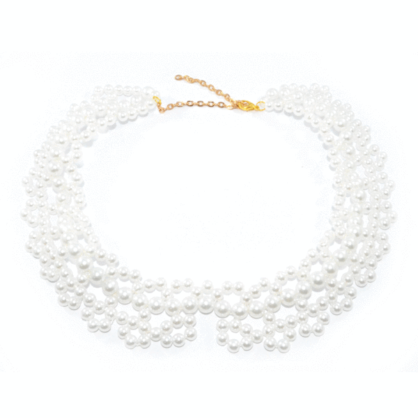 PEARL ROUND COLLAR NECKLACE - product image