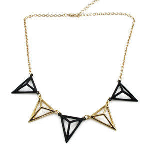TRIANGLE PYRAMID CHARMS NECKLACE - product images