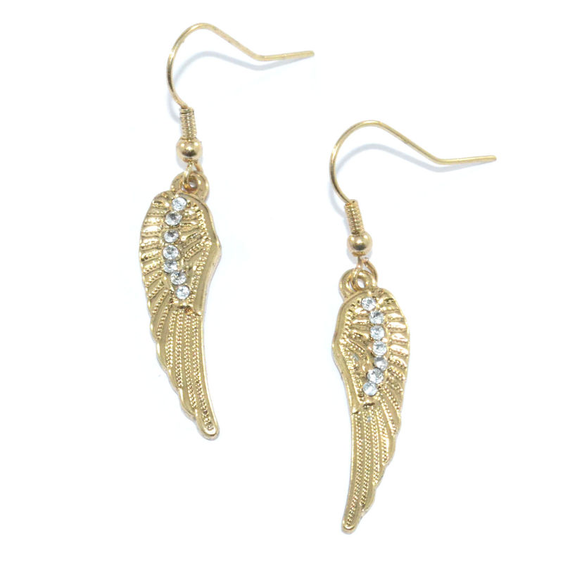 ANGEL WING DROP EARRINGS - product image