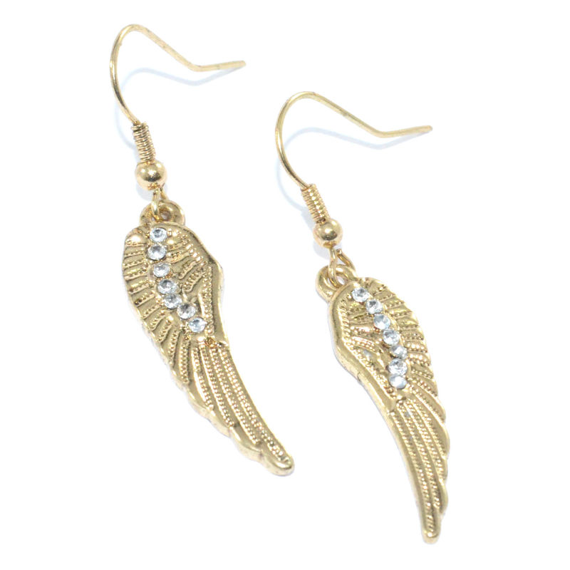 ANGEL WING DROP EARRINGS - product image