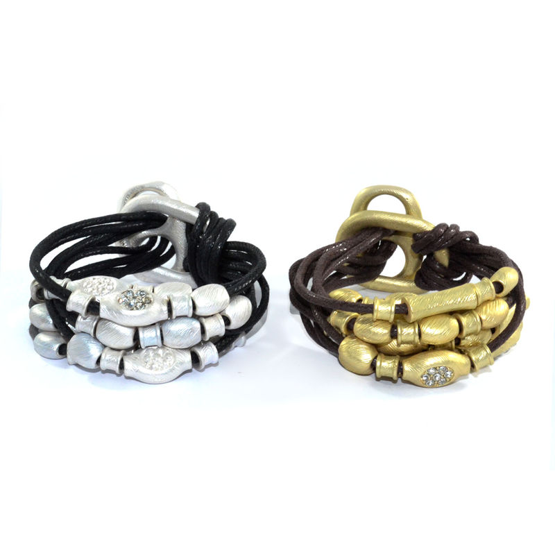 MULTI STRINGS WITH BEAD BRACELET - product image