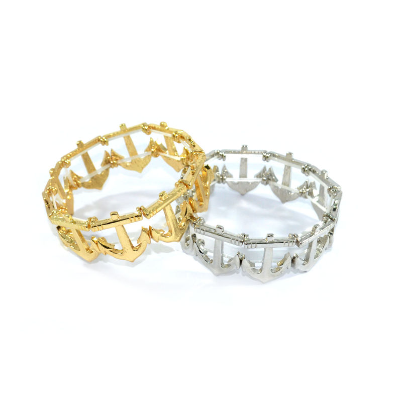 MULTI ANCHOR CHARMS ELASTIC BRACELET - product image