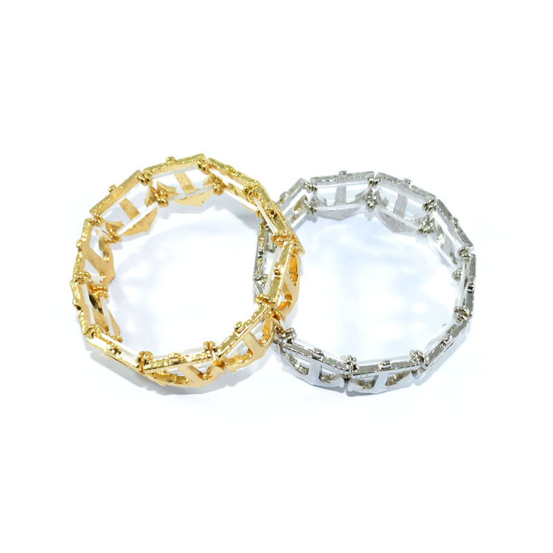 MULTI ANCHOR CHARMS ELASTIC BRACELET - product image