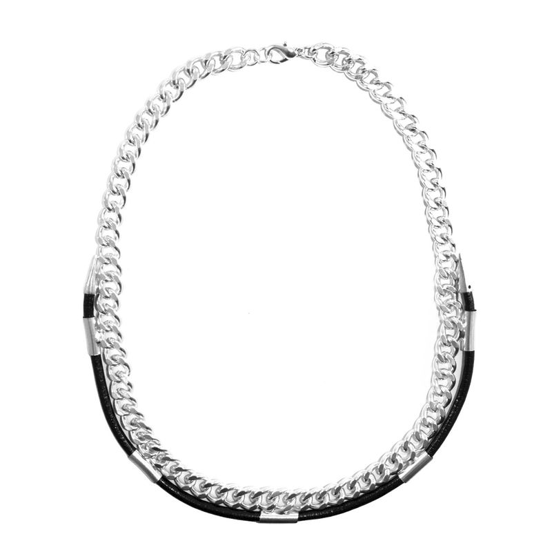 STRAP WITH SPIKE CHAIN NECKLACE - product image