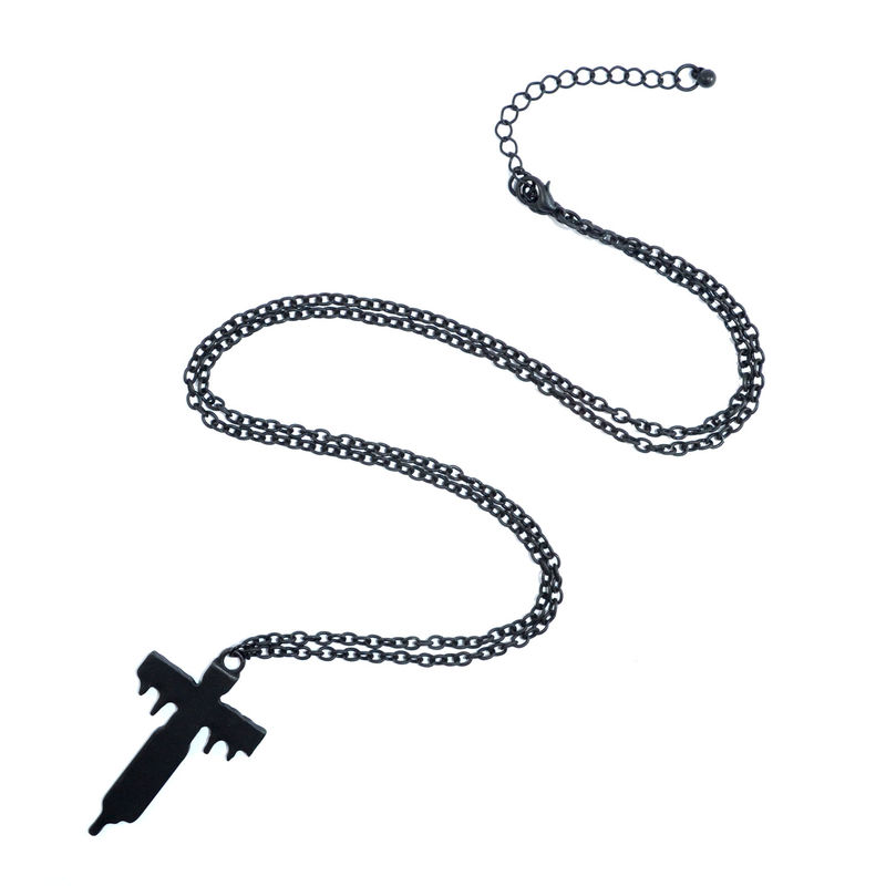 DRIPPING CROSS NECKLACE - product image