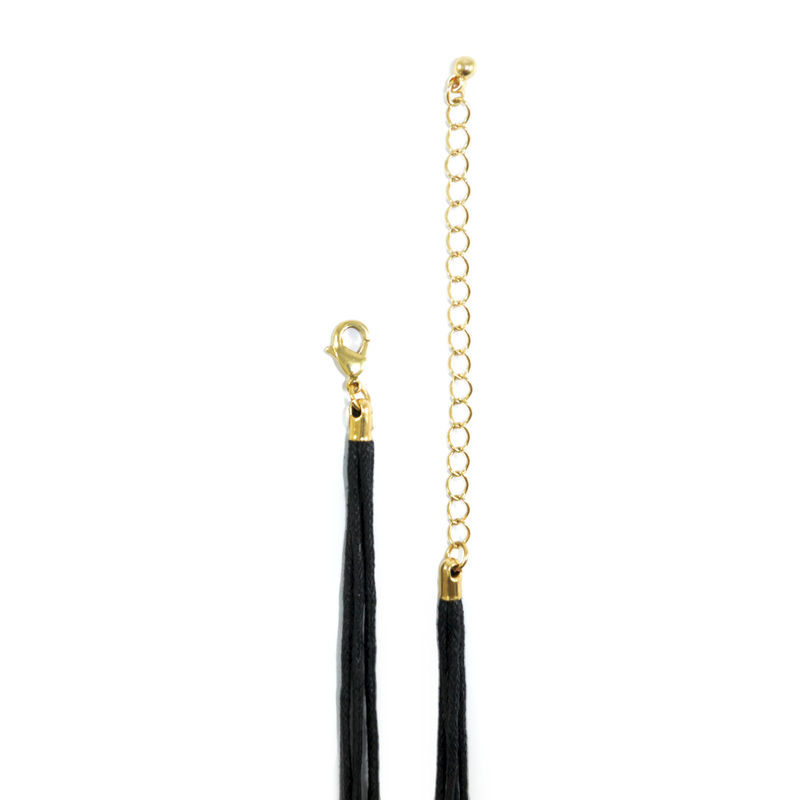 CHAIN LINK WITH STRING PENDANT NECKLACE - product image