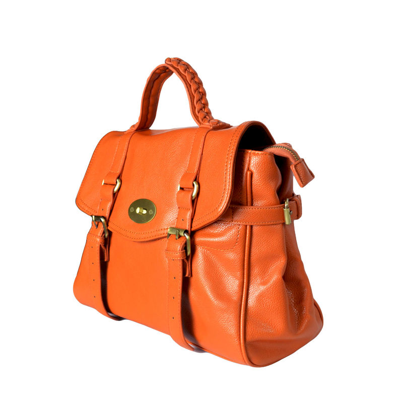 DOUBLE BUCKLE AND LOCK SATCHEL BAG - product image