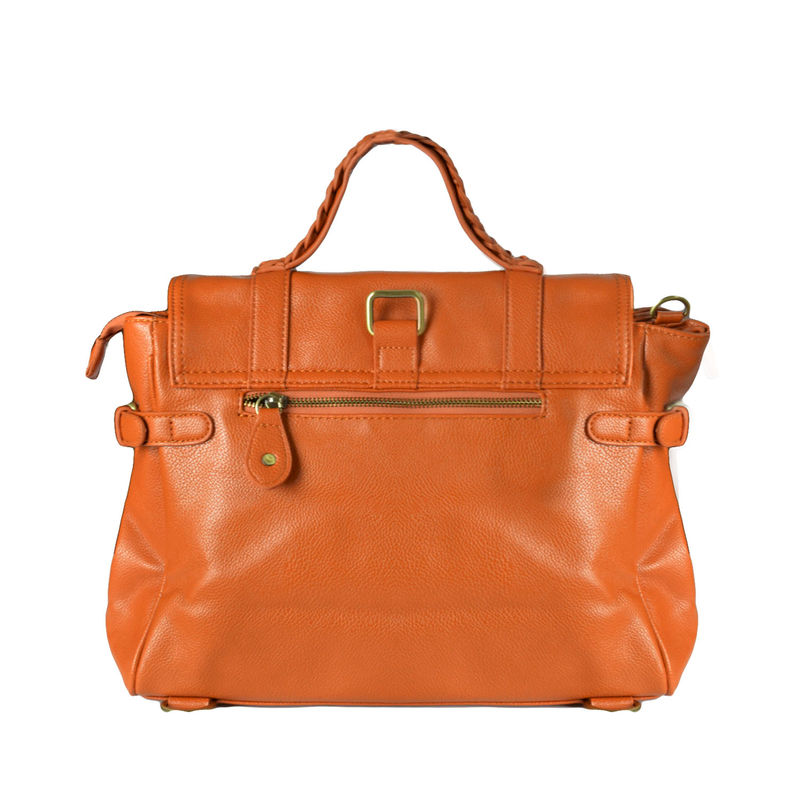 DOUBLE BUCKLE AND LOCK SATCHEL BAG - product image