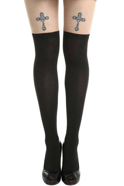 CROSS TATTOO TIGHTS - product image