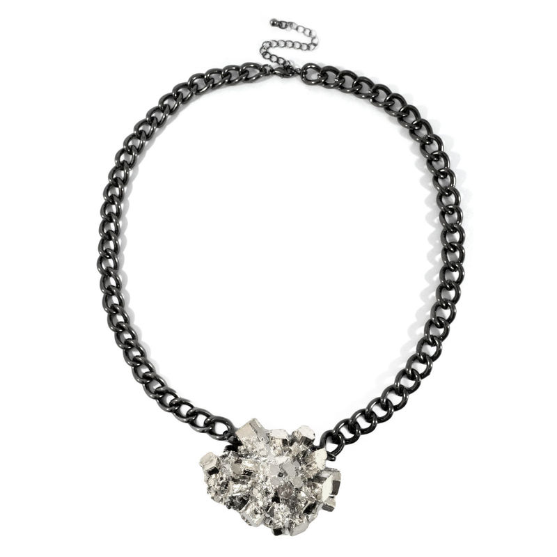 IRREGULAR STONE PENDANT NECKLACE - product image